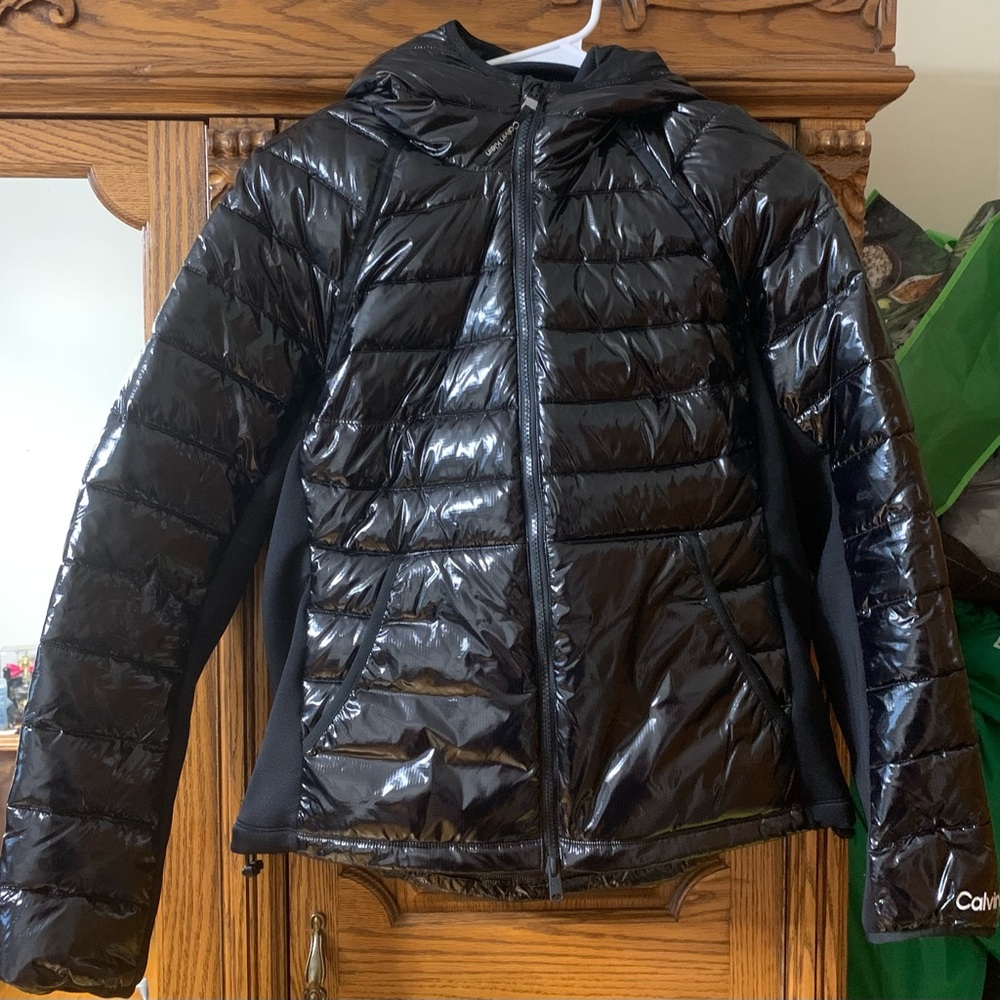 Calvin Klein Glossy Black Jacket